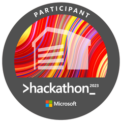 Microsoft Hackathon 2023 Participant badge